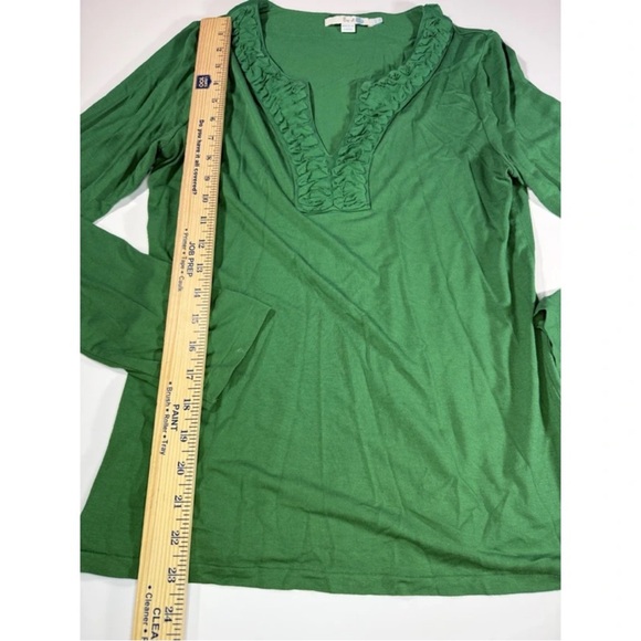 Boden Emerald Long Sleeve Ruffle Top - Picture 6 of 7